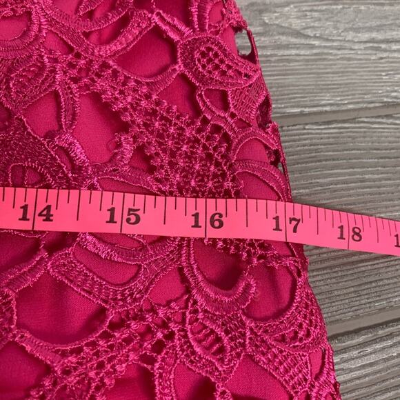Alice + Olivia lace cut out back dress hot pink - Picture 8 of 8